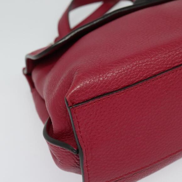GUCCI Bamboo Daily Hand Bag Leather Pink Silver - Picture 12 of 16